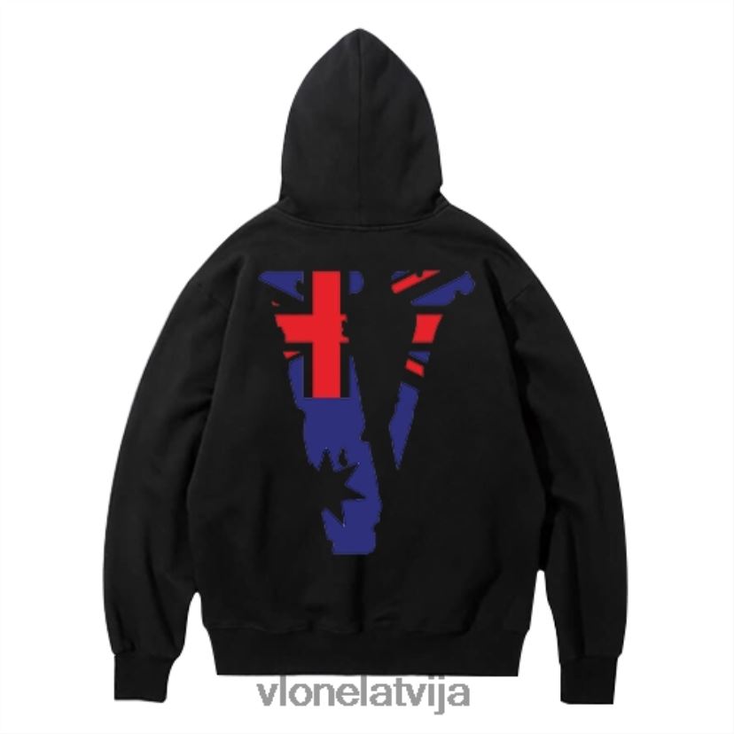 vīriešiem tops Vlone draugi aus hoodie melna 6BLFRJ38