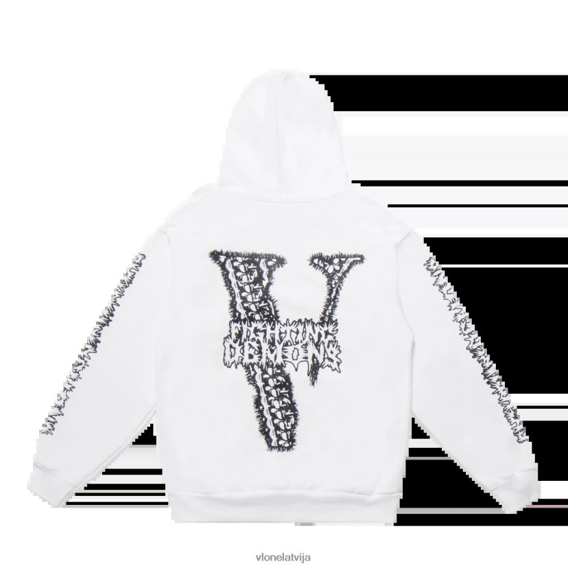 vīriešiem tops Vlone sulu wrld kauli kapuci balts 6BLFRJ5