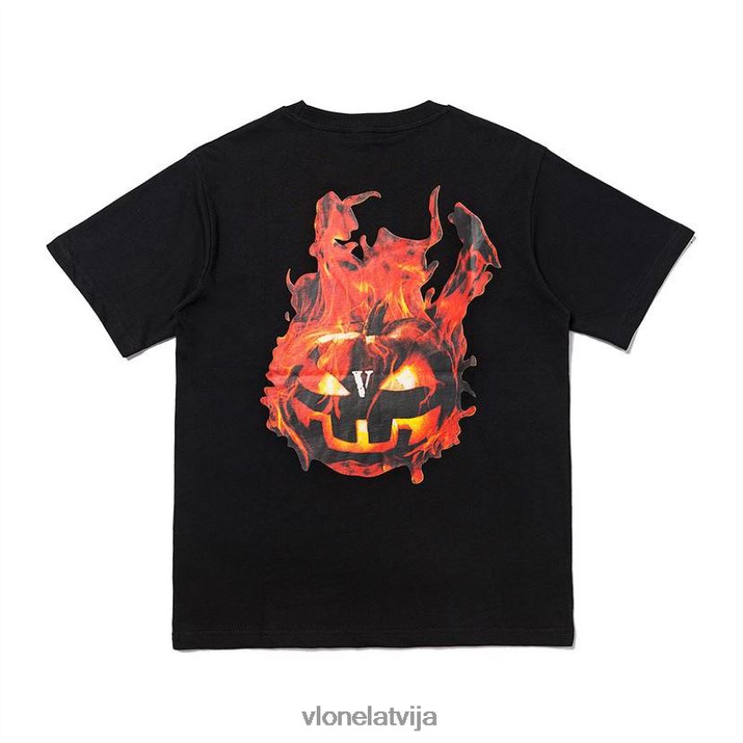 vīriešiem tops Vlone Halovīni liesmojošs ķirbju tee balts 6BLFRJ175