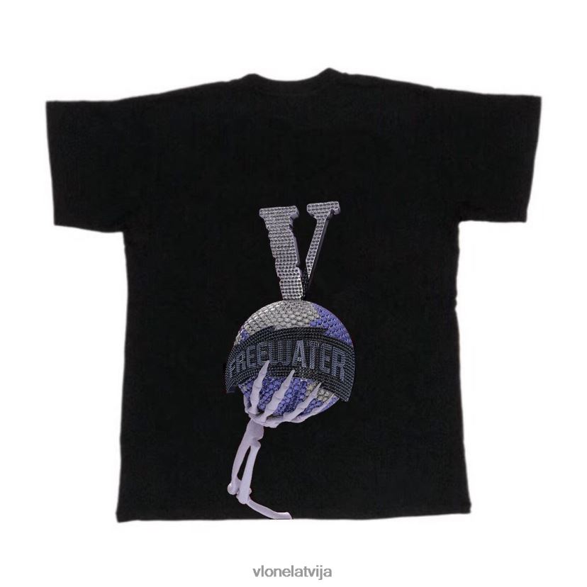 vīriešiem tops Vlone bezmaksas ūdens tēja melna 6BLFRJ229