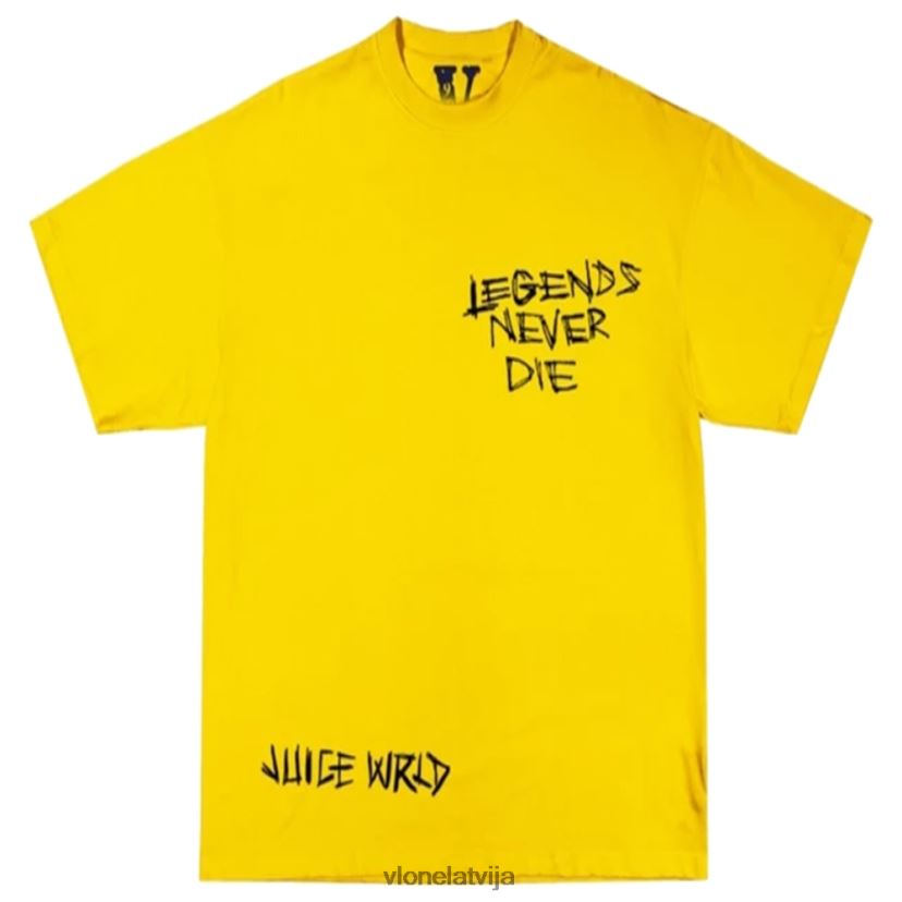 vīriešiem tops Vlone juice wrld inferno tee dzeltens pieaugušajiem 6BLFRJ150