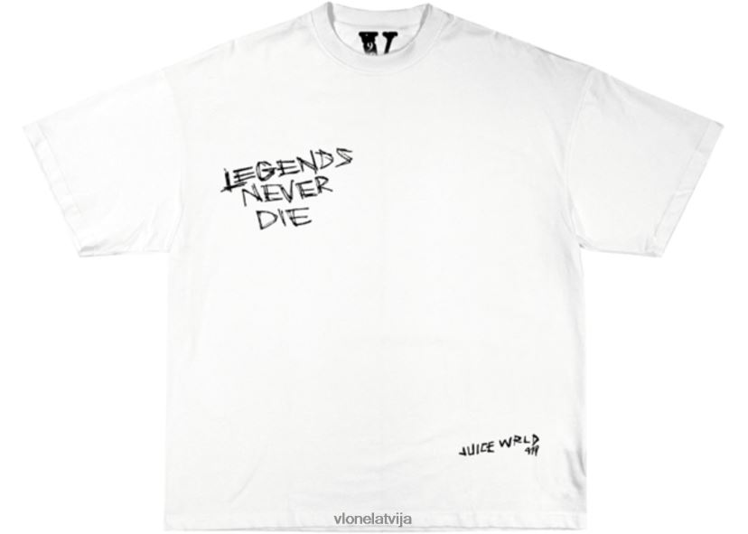 vīriešiem tops Vlone juice wrld legends never die t krekls 6BLFRJ156