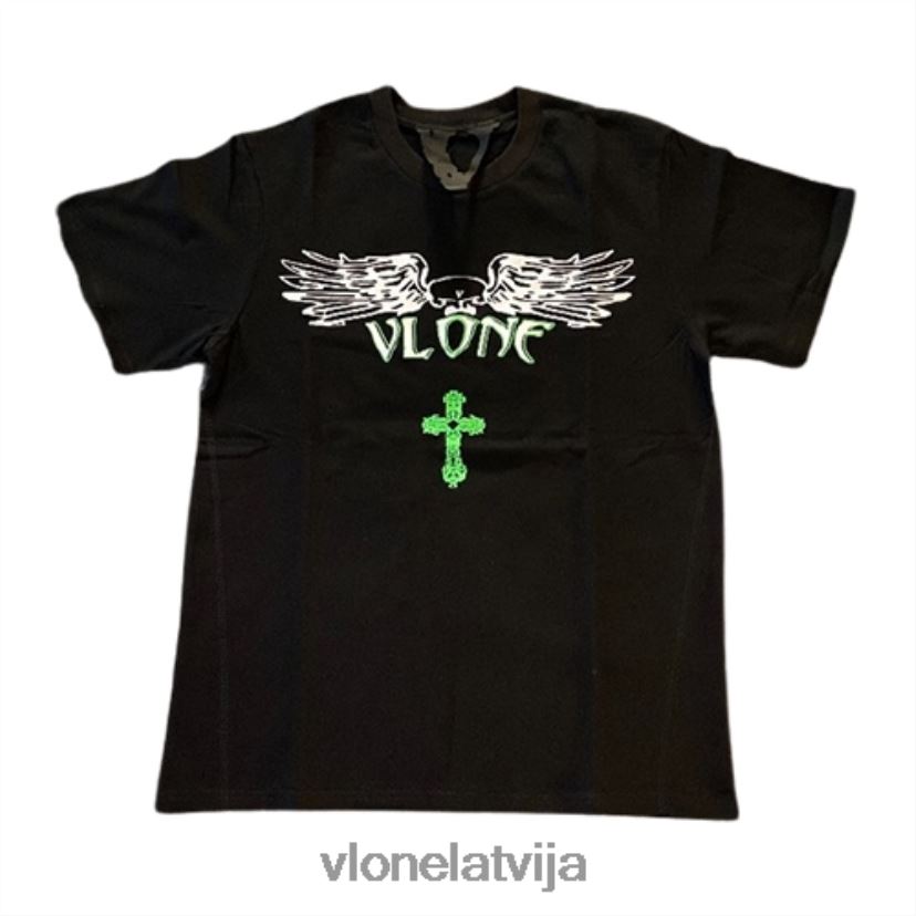 vīriešiem tops Vlone krusta tēja melna 6BLFRJ249