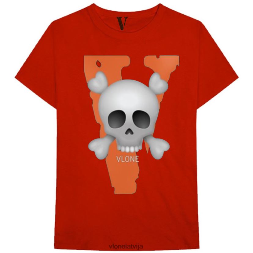 vīriešiem tops Vlone liels v ar galvaskausa t kreklu 6BLFRJ269