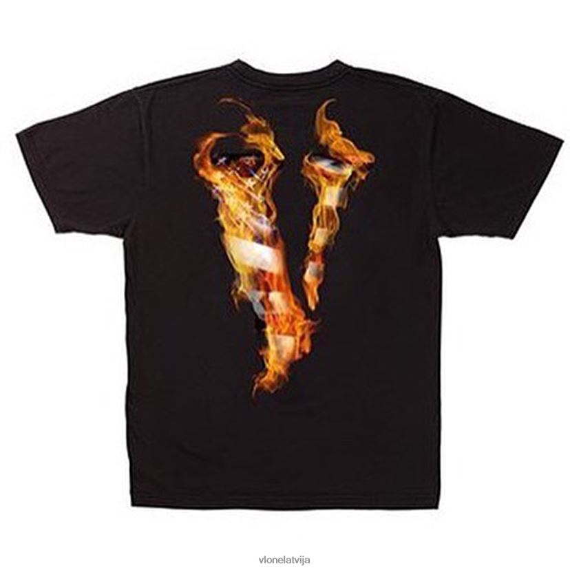 vīriešiem tops Vlone mīlestības t krekls melns 6BLFRJ177