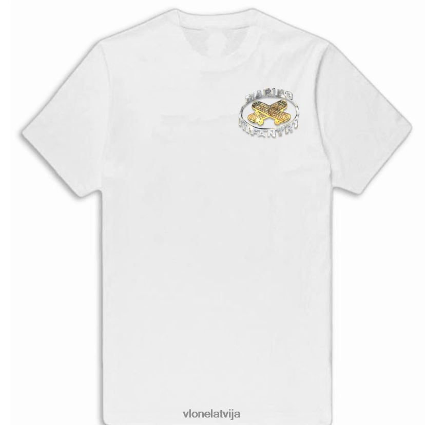 vīriešiem tops Vlone marino kājnieku dimanta balts t krekls 6BLFRJ196