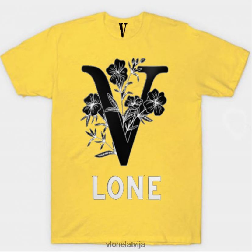 vīriešiem tops Vlone melnu ziedu t krekls 6BLFRJ292