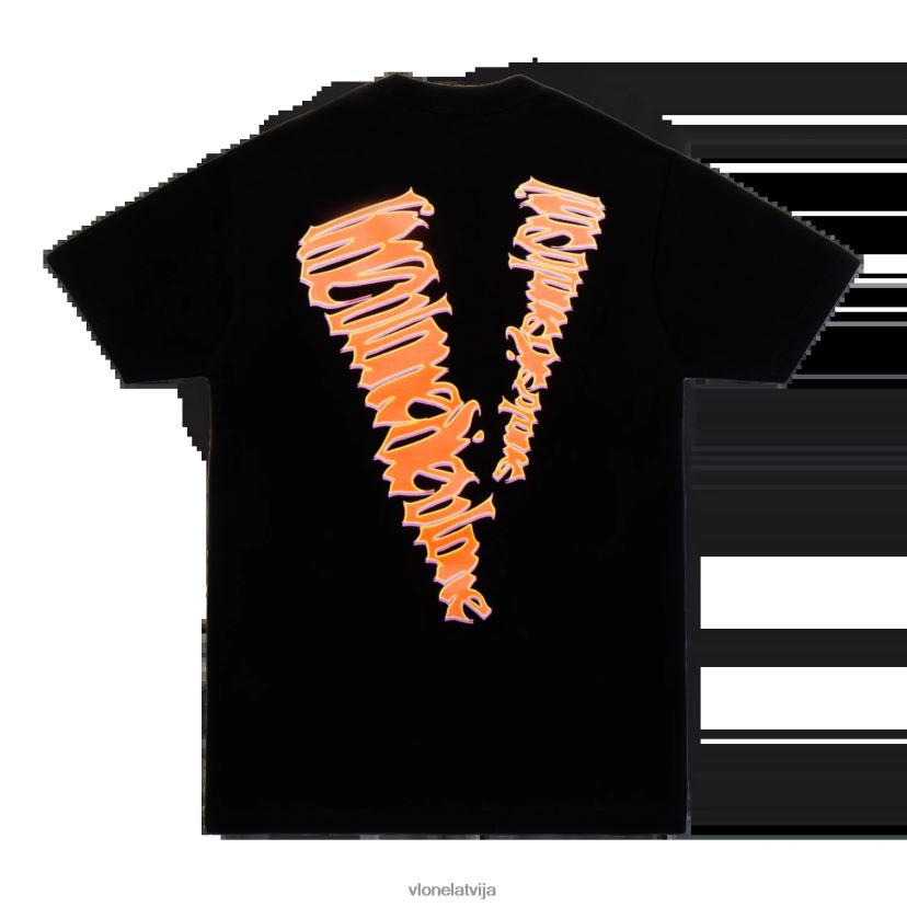 vīriešiem tops Vlone sulu wrld lumin tee melns 6BLFRJ119