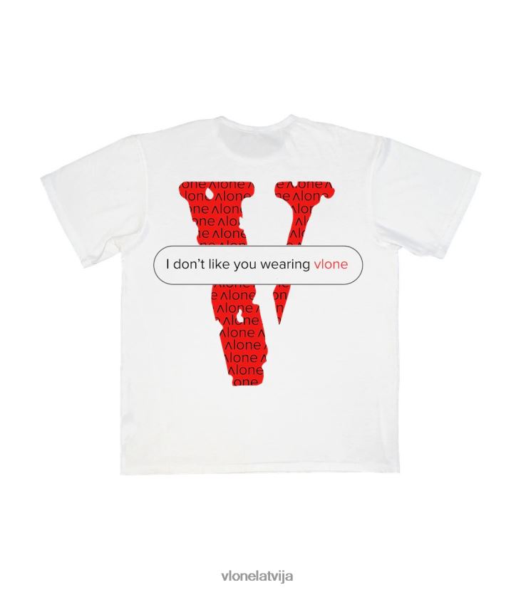 vīriešiem tops Vlone īsziņas t krekls balts (ar v) ierobežots izdevums 6BLFRJ132