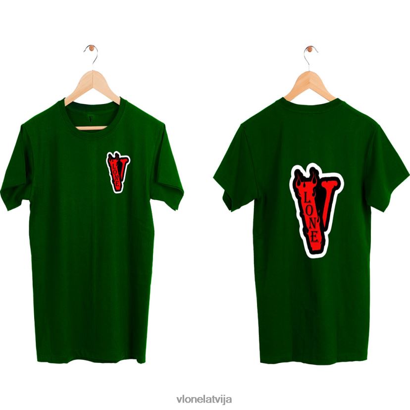 vīriešiem tops Vlone štāpeļšķiedrām modes t krekls 6BLFRJ317