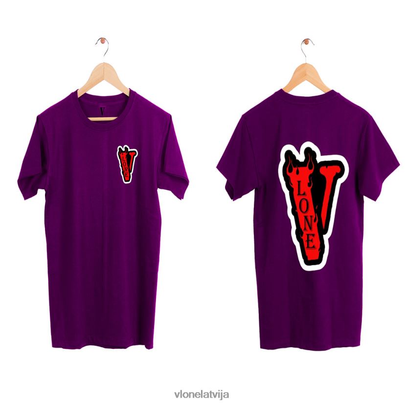 vīriešiem tops Vlone štāpeļšķiedrām modes t krekls 6BLFRJ317