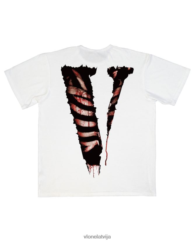 vīriešiem tops Vlone turiet ienaidniekus tuvu t kreklam baltā krāsā 6BLFRJ165