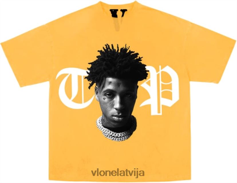 vīriešiem tops Vlone youngboy nba peace diez vai dzeltena tee 6BLFRJ239